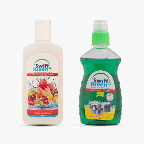 Dish Wash - 250ml- Neem  + Veggie & Fruit Wash-200ml